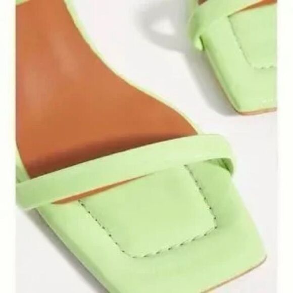 NEW Angel Alarcon Square-Toe Mules Lime Green EU 38 US 7 - 7.5 - Picture 9 of 10